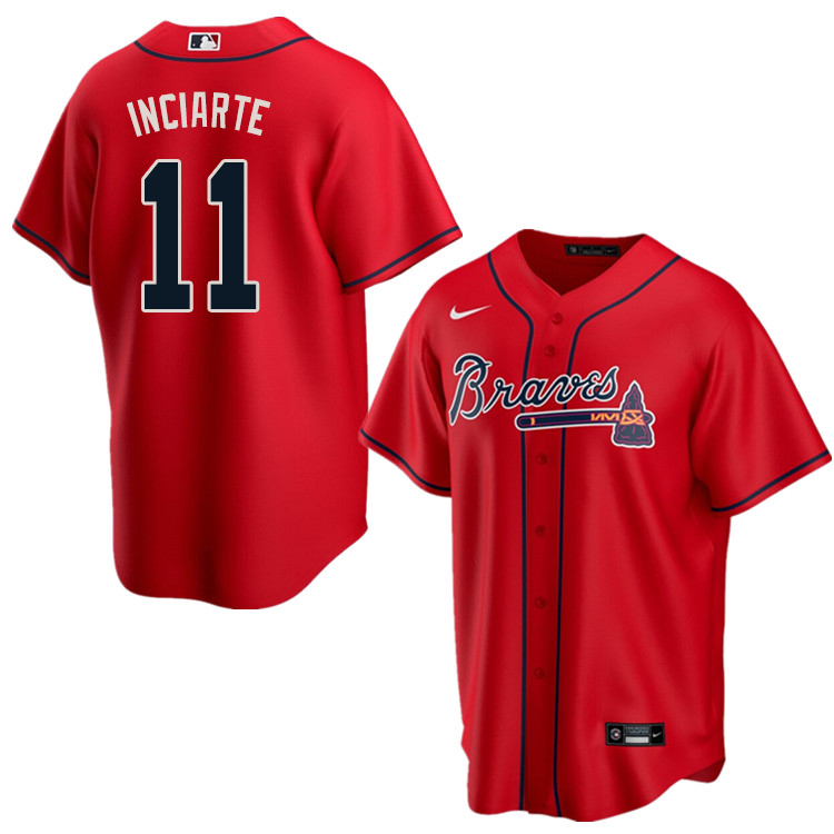 Nike Men #11 Ender Inciarte Atlanta Braves Baseball Jerseys Sale-Red